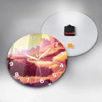 The desert in Arizona Glass Clock, Red Hanging Clock, City Printed Clock, Personalized Clock
